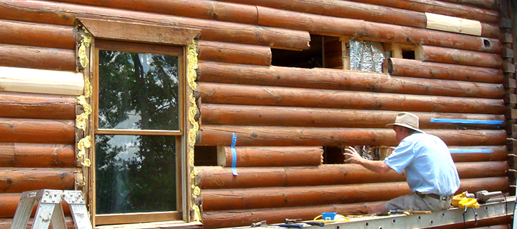 Log Home Repair Cloverdale, Virginia