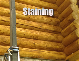  Botetourt County, Virginia Log Home Staining